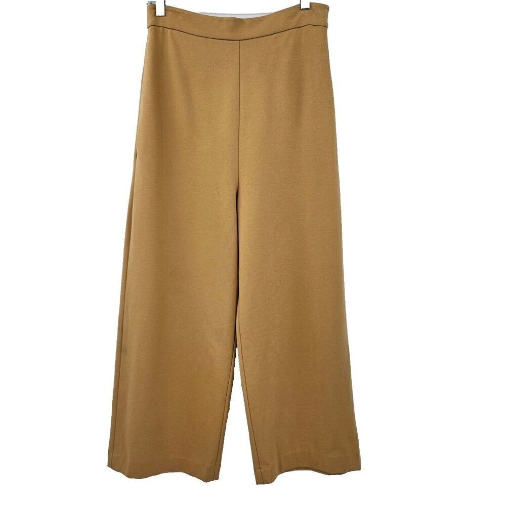 Tibi Ponte Wide Leg Trouser Pant Women's Size 10 High Rise Relaxed Minimalist